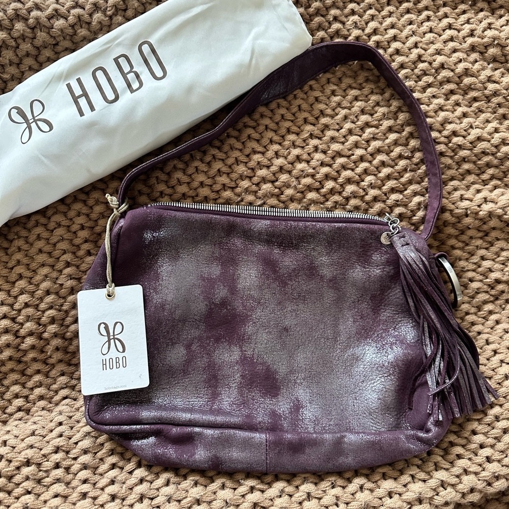 HOBO Purple Hobo Bag with Slouchy Design